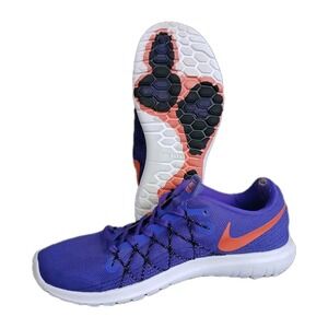 Nike Flex Fury 2 Running Shoes Women's Size 6.5 Purple Pink Sneakers Shoes #1011